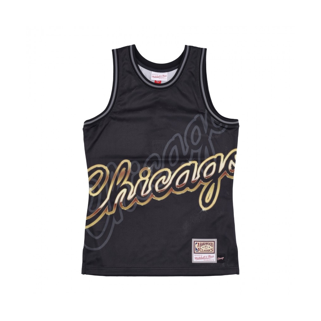 canotta tipo basket uomo nba big face 40 fashion tank hardwood classics chibul BLACK/ORIGINAL TEAM COLORS