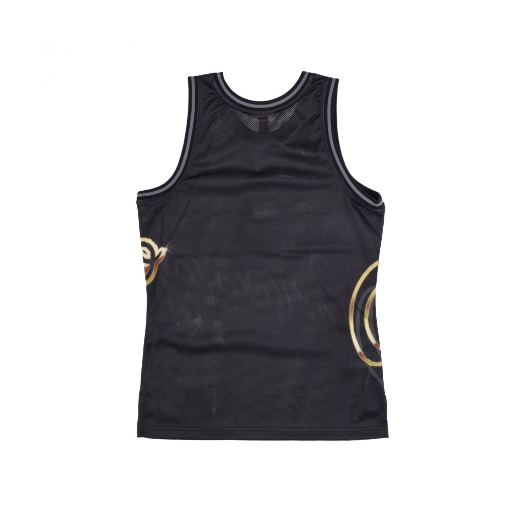 canotta tipo basket uomo nba big face 40 fashion tank hardwood classics chibul BLACK/ORIGINAL TEAM COLORS