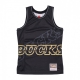 canotta tipo basket uomo nba big face 40 fashion tank hardwood classics milbuc BLACK/ORIGINAL TEAM COLORS