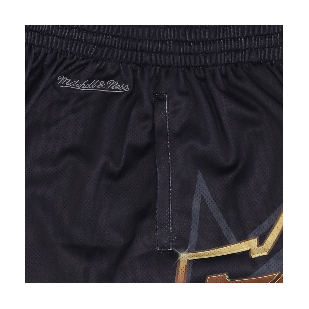 pantaloncino tipo basket uomo nba big face 40 fashion short hardwood classics phi76e BLACK/ORIGINAL TEAM COLORS