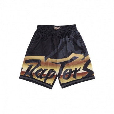 pantaloncino tipo basket uomo nba big face 40 fashion short hardwood classics torrap BLACK/ORIGINAL TEAM COLORS