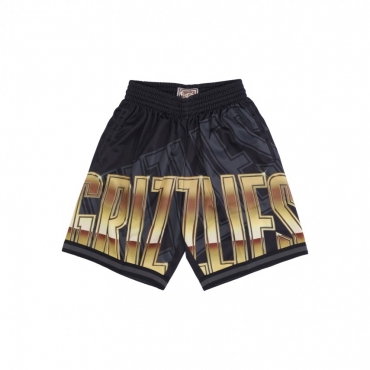 pantaloncino tipo basket uomo nba big face 40 fashion short hardwood classics vangri BLACK/ORIGINAL TEAM COLORS