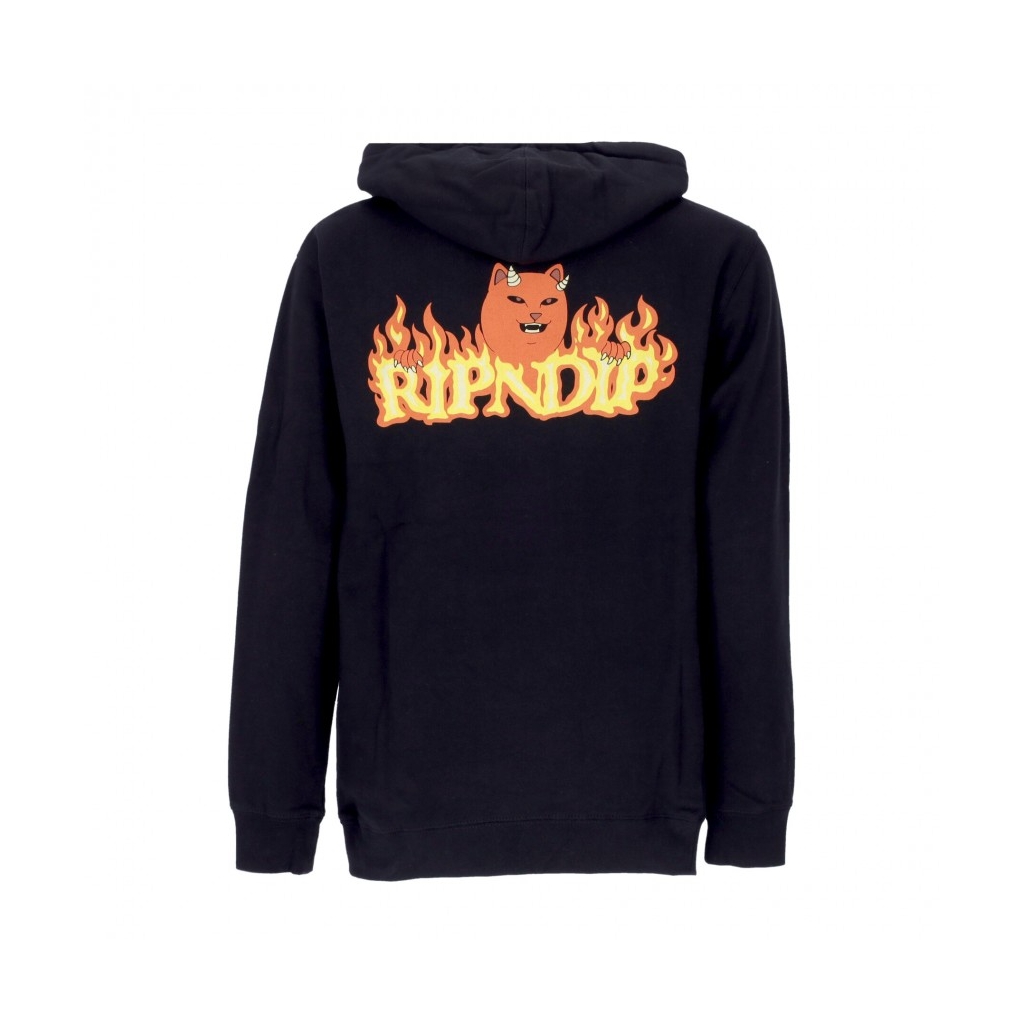 felpa cappuccio uomo devils work hoodie BLACK