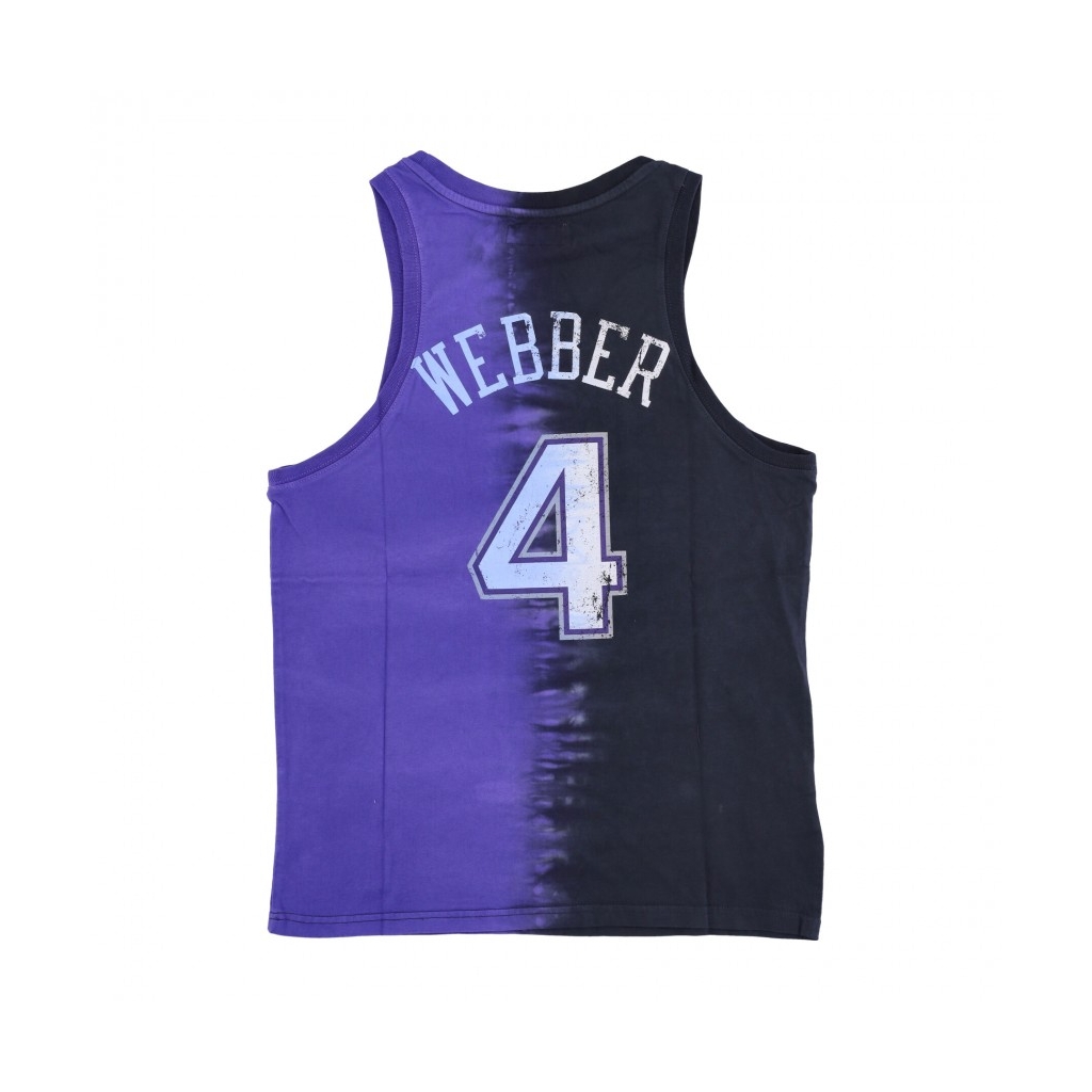 canotta uomo nba vertical tie dye tank hardwood classics no 4 chris webber sackin ORIGINAL TEAM COLORS