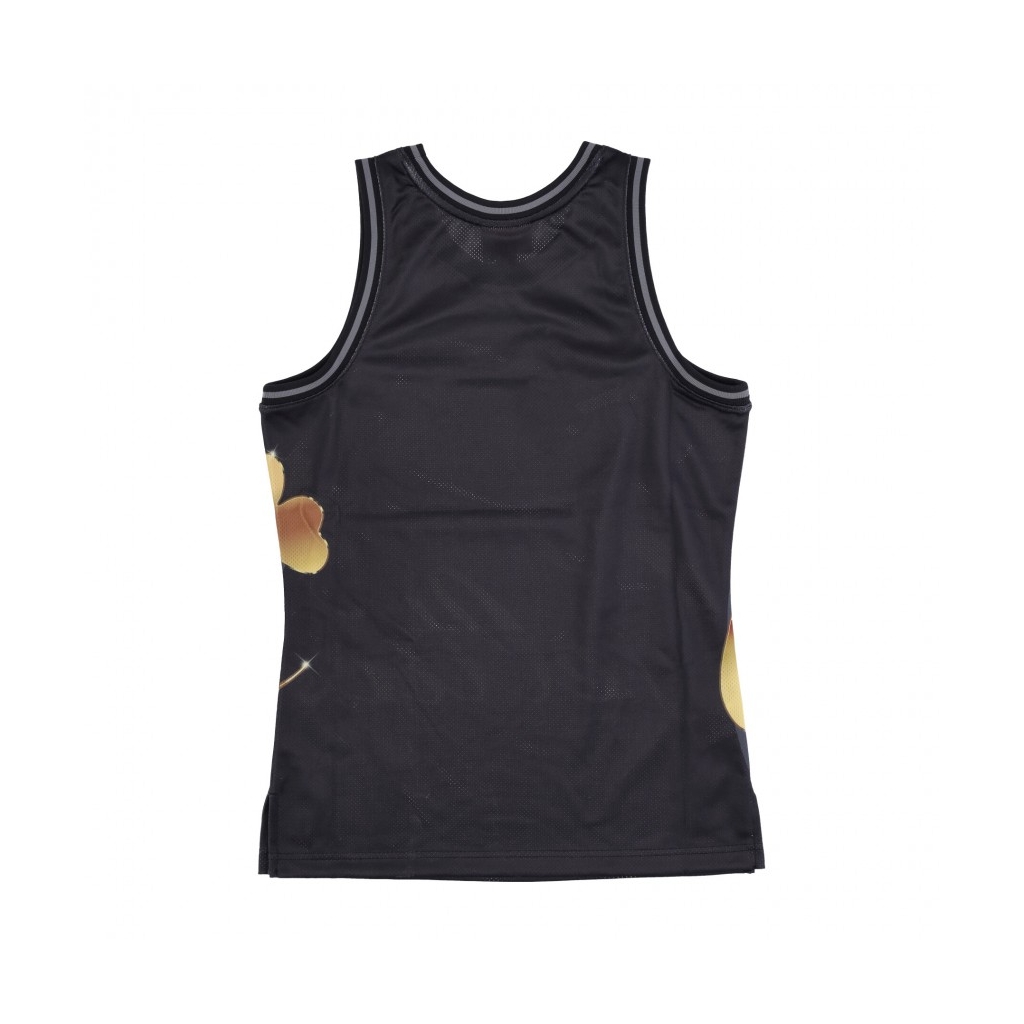 canotta tipo basket uomo nba big face 40 fashion tank hardwood classics boscel BLACK/ORIGINAL TEAM COLORS