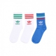 calza media uomo mid cut crew socks WHITE/WHITE/BRIGHT ROYAL