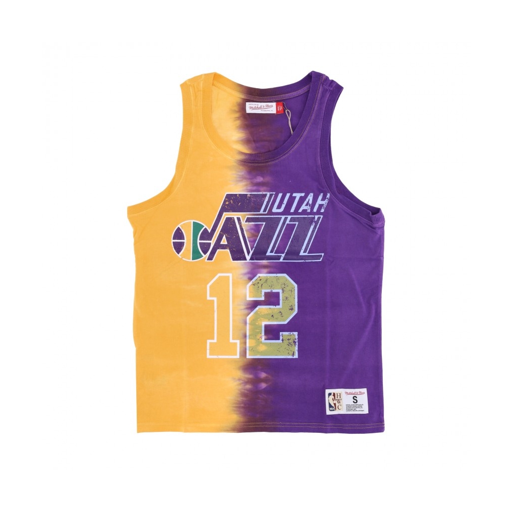 canotta uomo nba vertical tie dye tank hardwood classics no 12 john stockton utajaz ORIGINAL TEAM COLORS