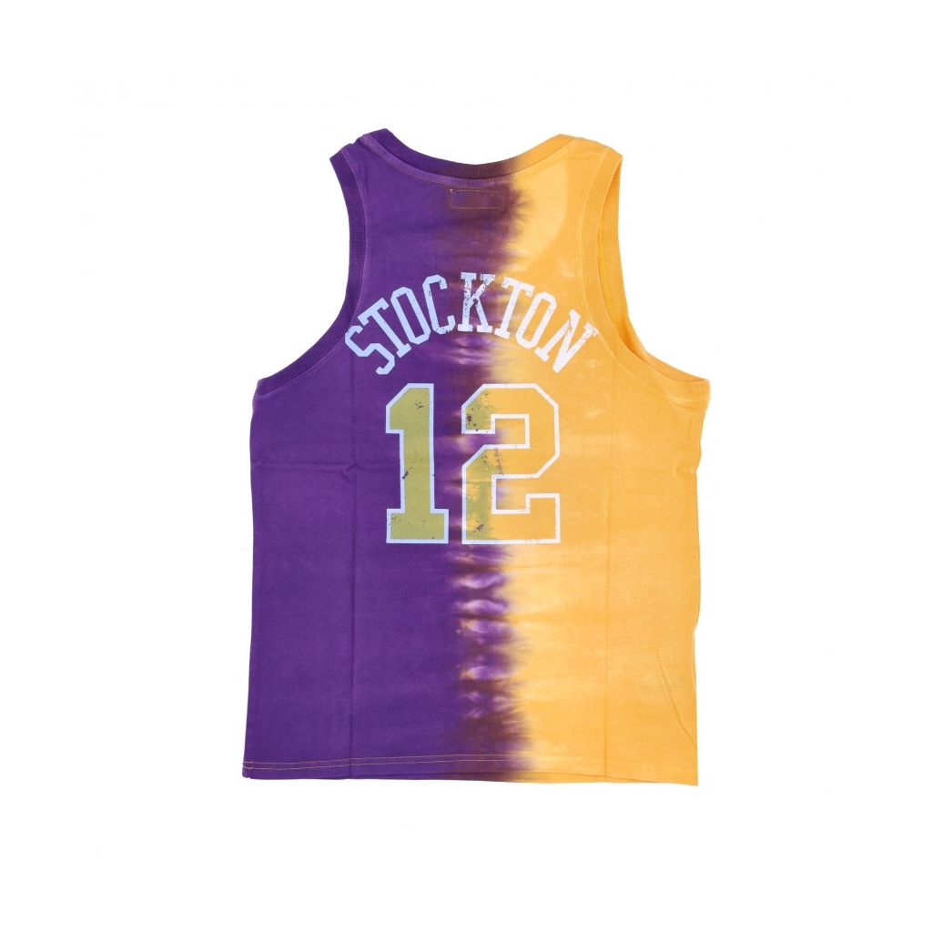 canotta uomo nba vertical tie dye tank hardwood classics no 12 john stockton utajaz ORIGINAL TEAM COLORS