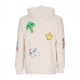 felpa cappuccio uomo shroom mania hoodie BONE MINERAL WASH