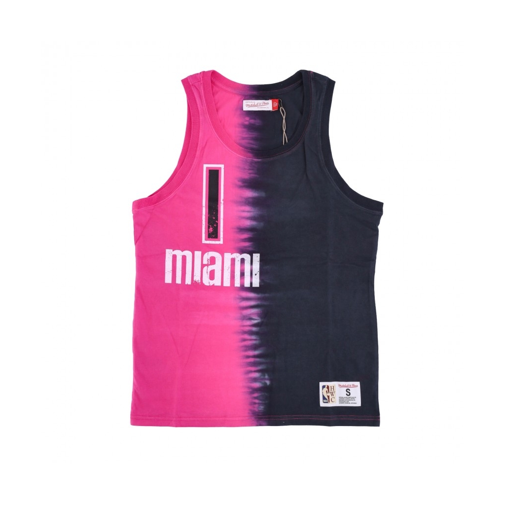 canotta uomo nba vertical tie dye tank hardwood classics no 1 chris bosh miahea ORIGINAL TEAM COLORS