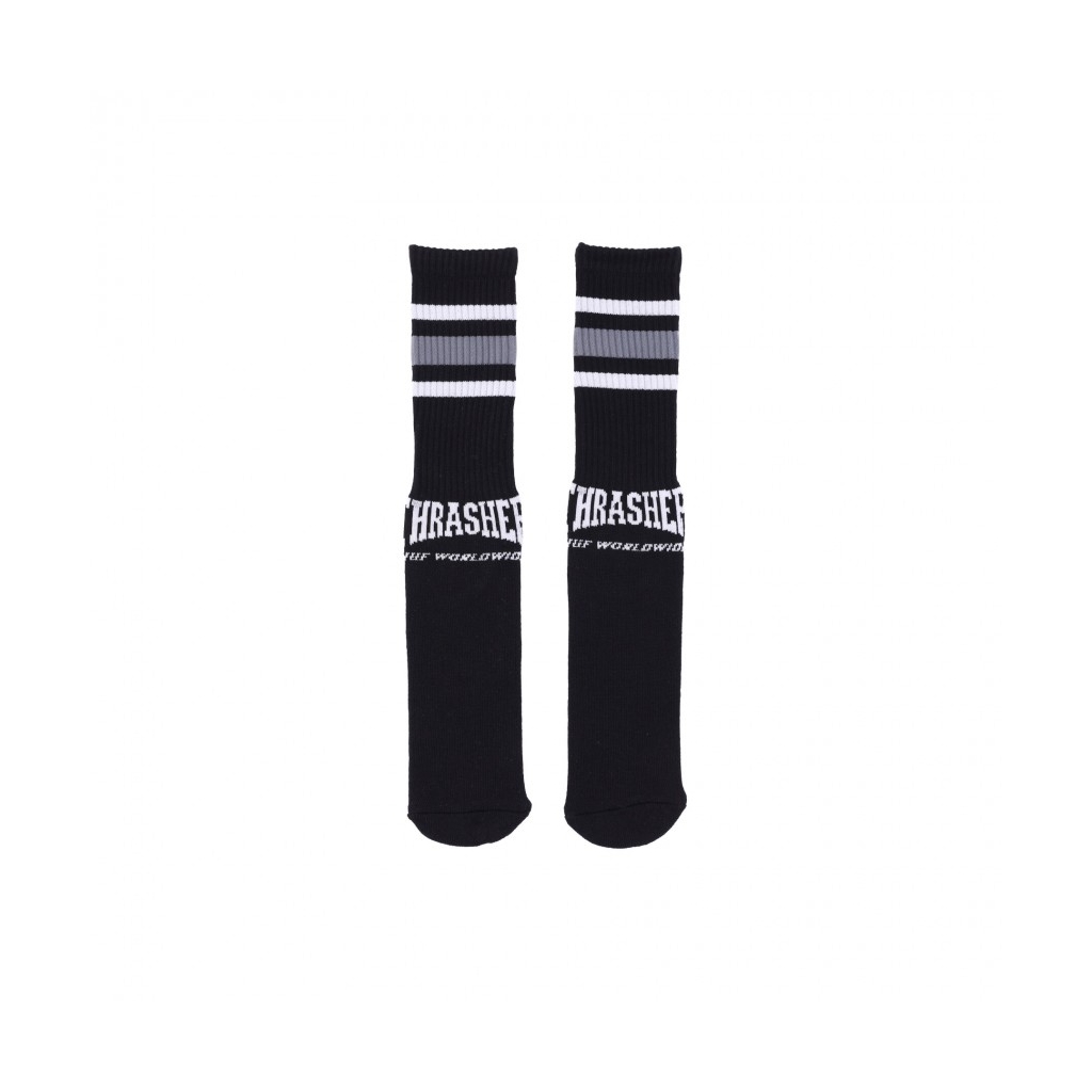 calza media uomo center field sock x thrasher BLACK