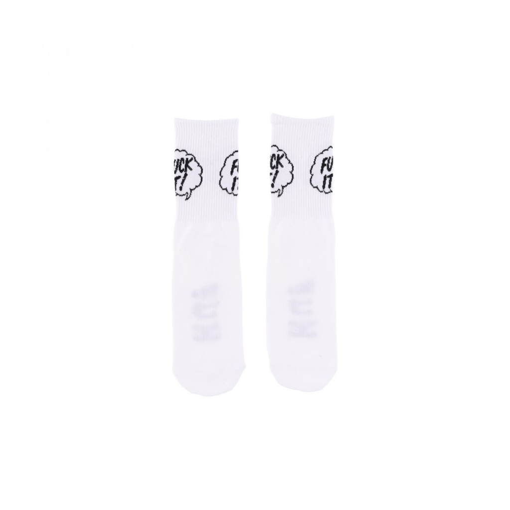 calza bassa uomo fuck it 1/4 sock WHITE