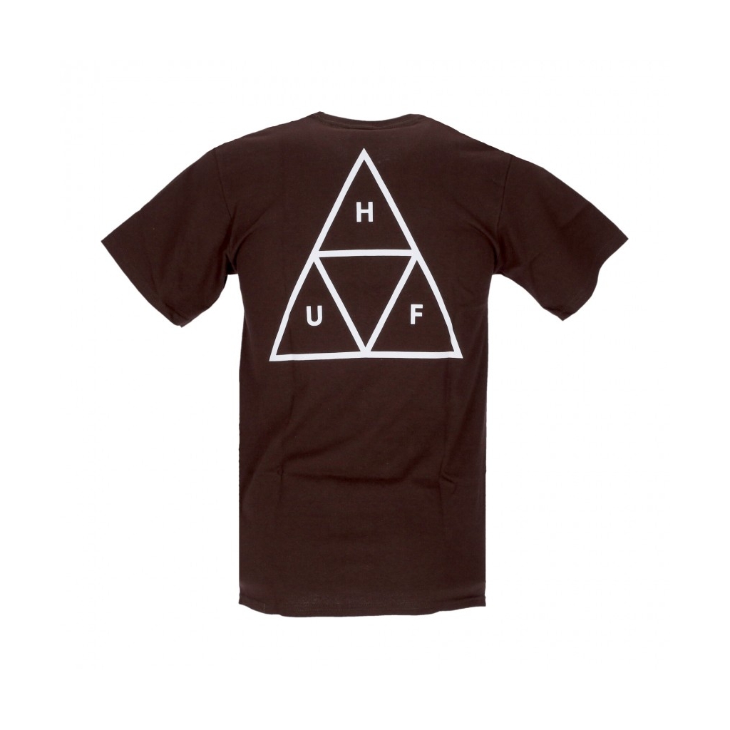 maglietta uomo essentials triple triangle tee CHOCOLATE