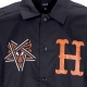 giacca coach jacket uomo split coaches jacket x thrasher BLACK