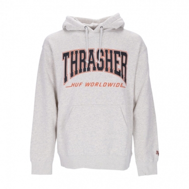 felpa cappuccio uomo bayview p/o hoodie x thrasher ATHLETIC HEATHER