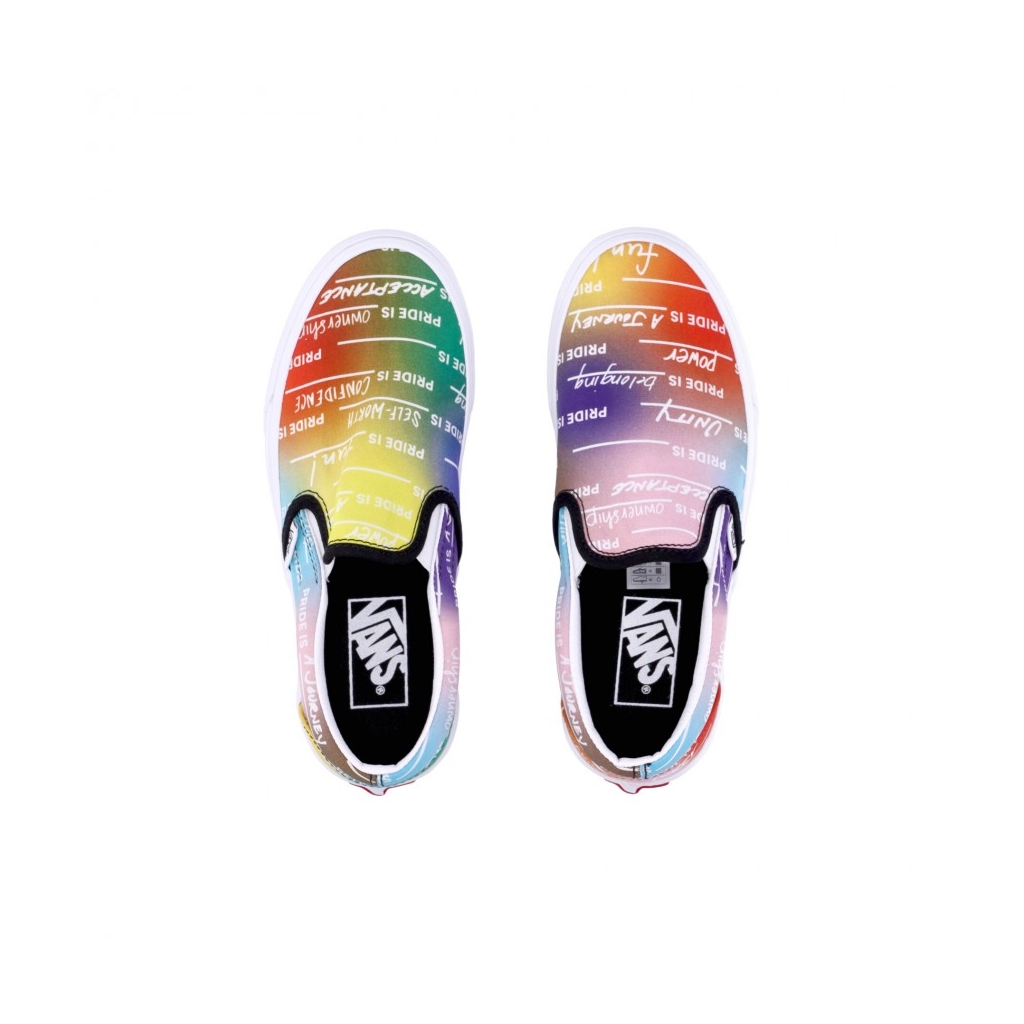 scarpa bassa uomo classic slip on pride RAINBOW/TRUE WHITE