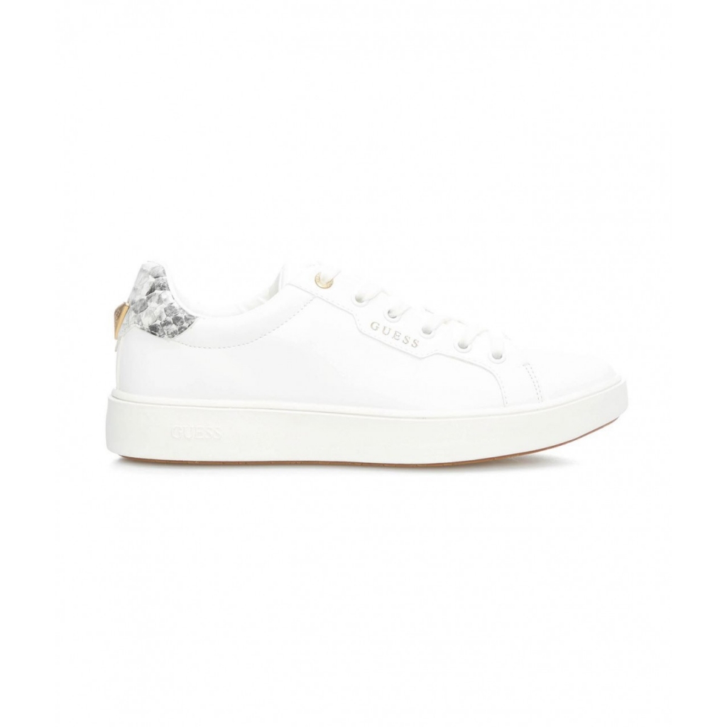 Sneakers con logo bianco