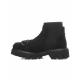 Chelsea boots con fux fur nero