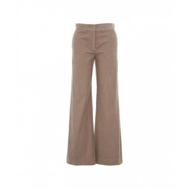 Pantaloni in velluto a coste Marion taupe