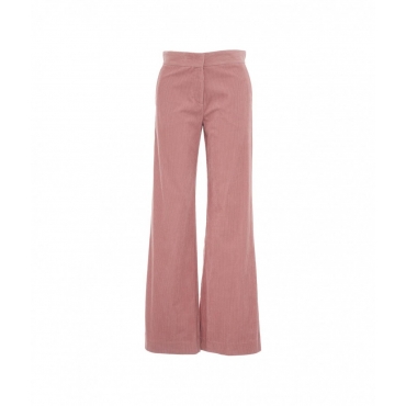 Pantaloni in velluto a coste Marion rosa antico