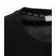 Maglia a maniche lunghe con strass nero