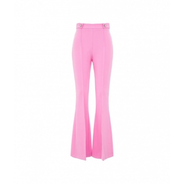 Pantalone in tessuto bistretch pink