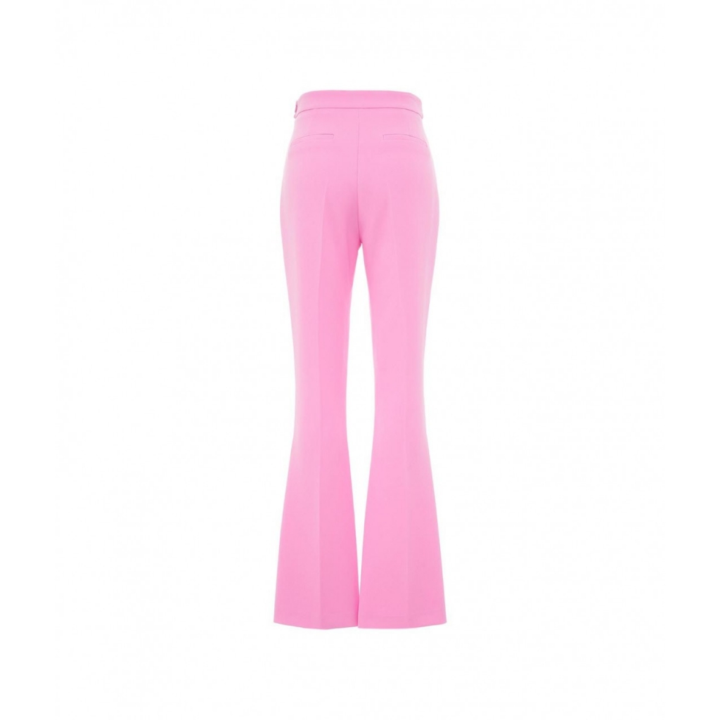 Pantalone in tessuto bistretch pink