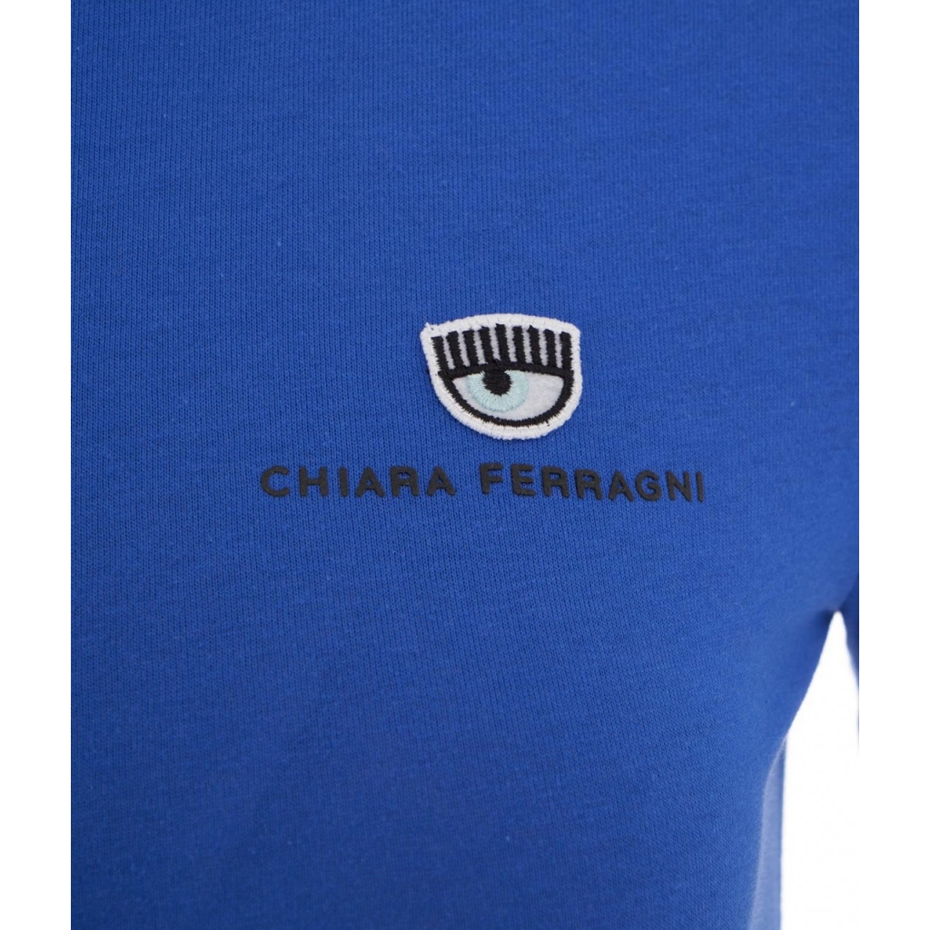 T-shirt con logo blu