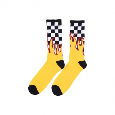 calza media uomo flame check crew BLACK/WHITE CHECKERBOARD