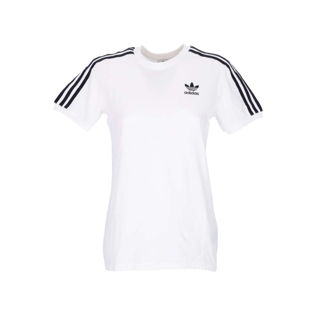 maglietta donna 3 stripes tee WHITE