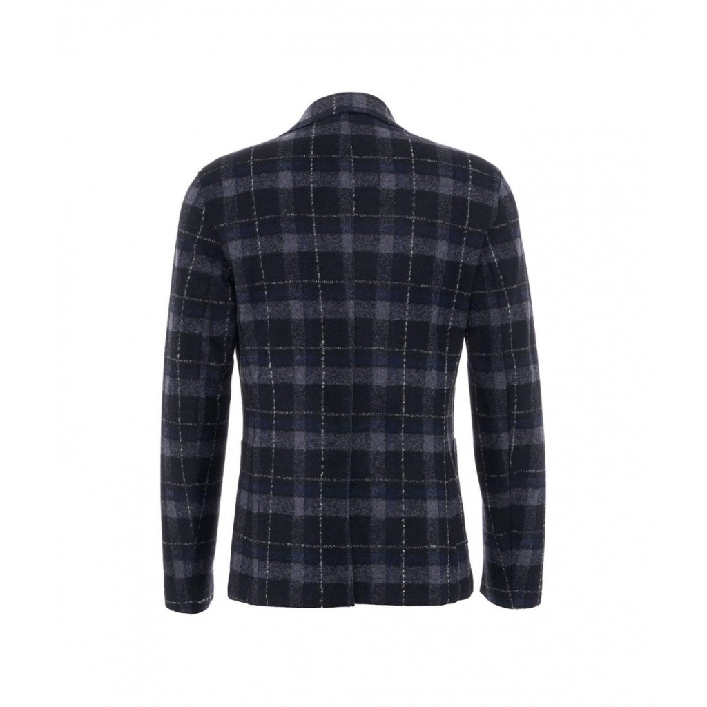 Blazer check blu scuro