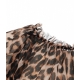 Abito con stampa animalier marrone