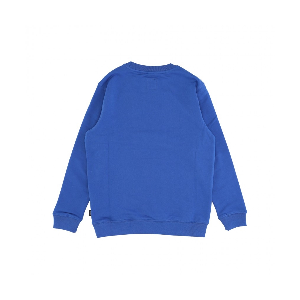 felpa girocollo ragazzo classic crew TRUE BLUE/WHITE