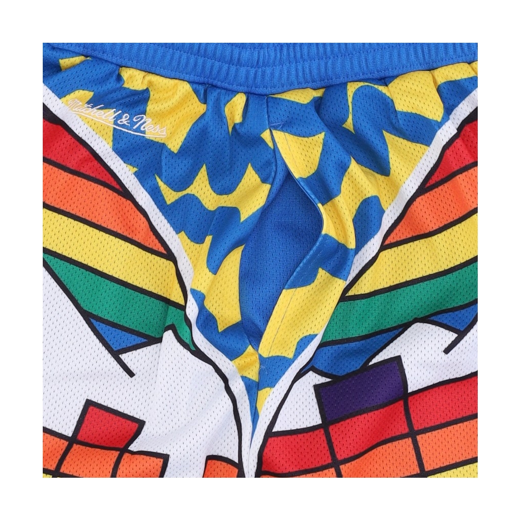 pantaloncino tipo basket uomo nba jumbotron 20 mesh short hardwood classics dennug ORIGINAL TEAM COLORS