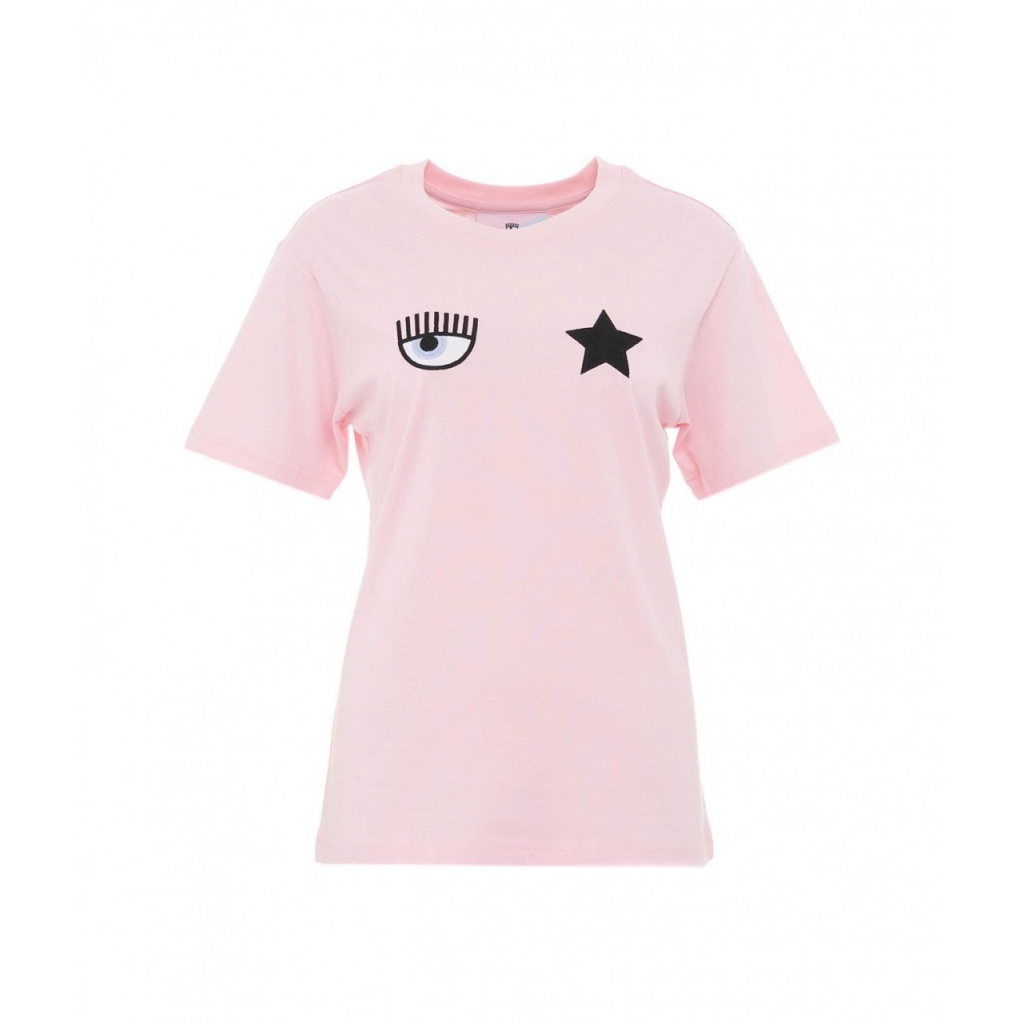 T-shirt Eye Star rosa chiaro