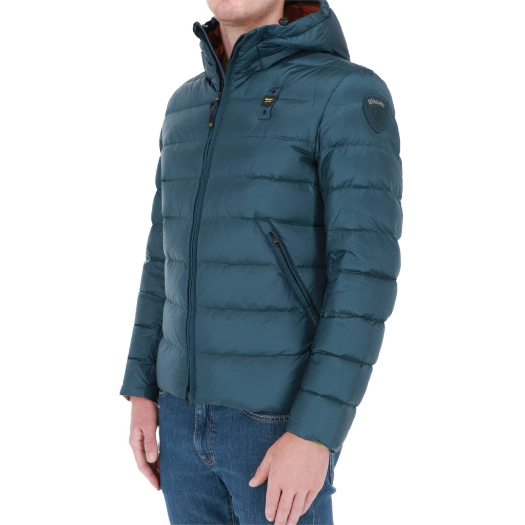 Piumino Blauer Usa Uomo Cappuccio 779RU BLU LAGO