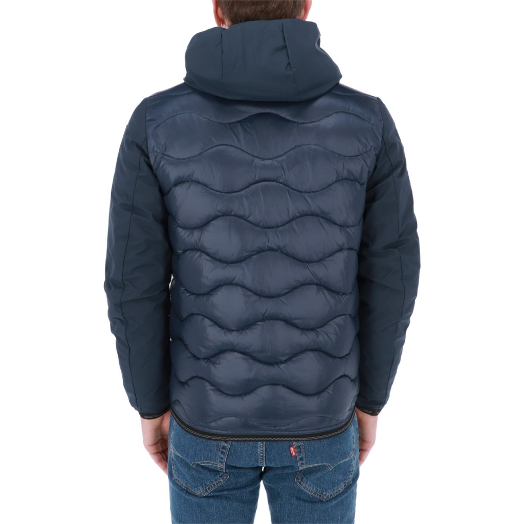 Giacca Blauer Usa Uomo Bitessuto Onda Piuma Ovatta 888 BLU