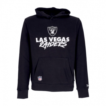 felpa cappuccio uomo nfl script team hoody lasrai BLACK/WHITE