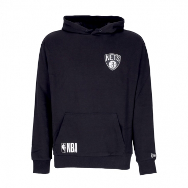 felpa cappuccio uomo nba half logo oversized hoody bronet BLACK/WHITE