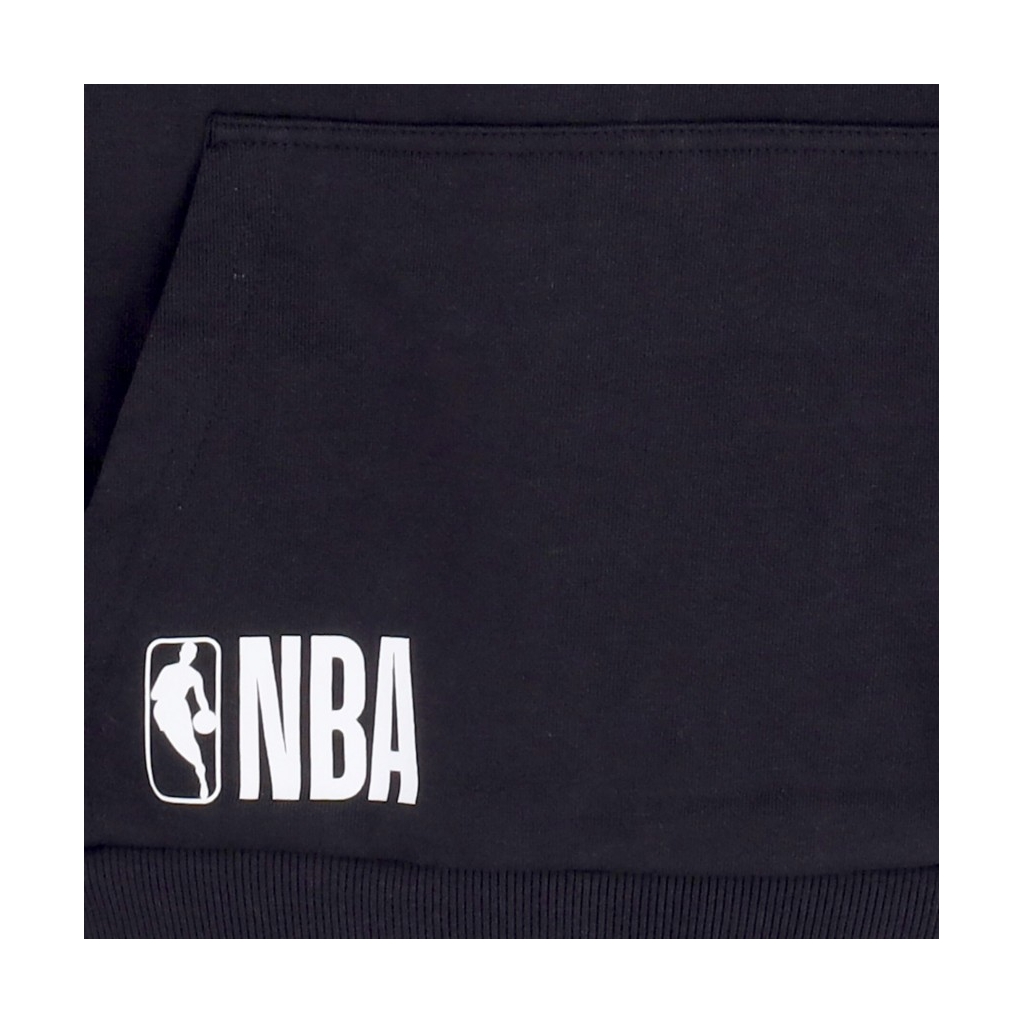 felpa cappuccio uomo nba half logo oversized hoody bronet BLACK/WHITE