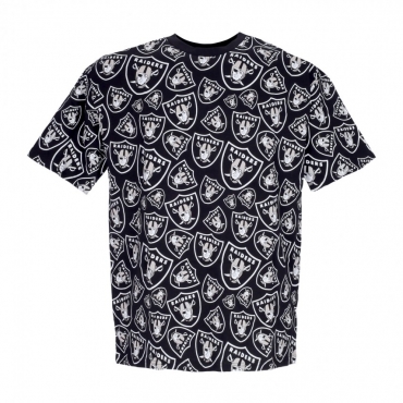 maglietta uomo nfl team all over print oversized tee lasrai BLACK/WHITE