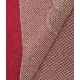 Sciarpa in lurex wit teddy rosso