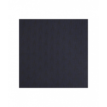 Sciarpa in lana con monogramma blu scuro