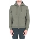 Felpa Sun 68 Uomo Cappuccio Zip Garment Dye 19 MILITARE