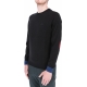 Maglia Sun68 Uomo Round Elbow Contrast 11 NERO