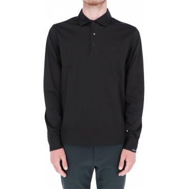 Polo Sun 68 Uomo Shirt Collar Manica Lunga 11 NERO