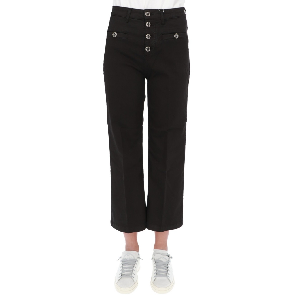 Pantaloni Liu Jo Jeans Donna Flare Filitti HW NERO