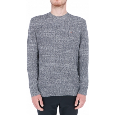 Maglia Tommy Hilfiger Jeans Uomo Two Tone Sweater C87 TWILIGHTNAVY