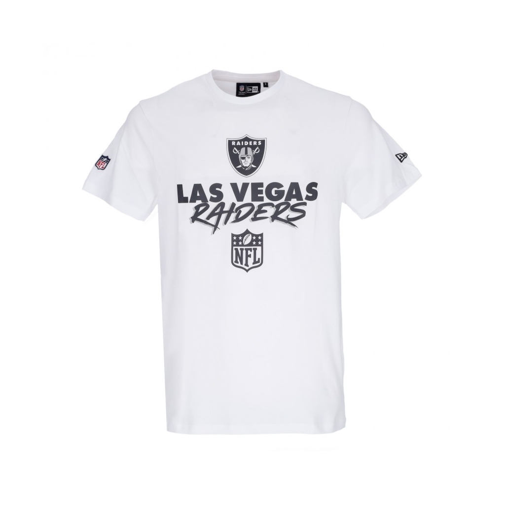 maglietta uomo nfl script tee lasrai WHITE/BLACK
