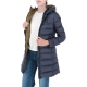 Piumino Blauer Usa Donna Lungo Cappuccio Trench 888MT BLU